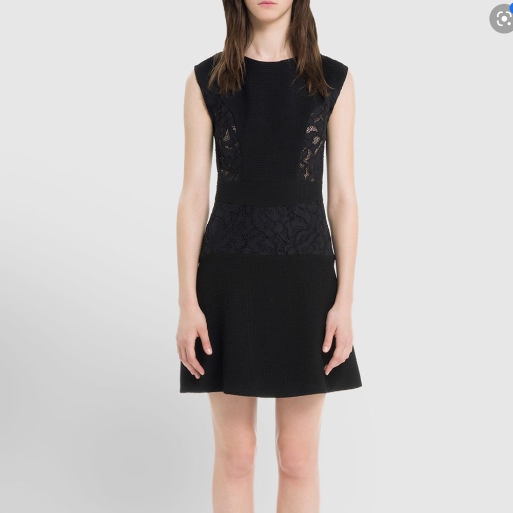 Sandro Reda Dress Black Lace